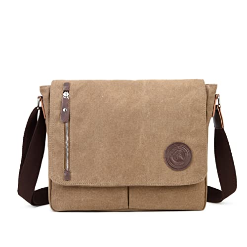 Sechunk Canvas Small Messenger Bag Vintage Shoulder bag Everyday Purse Crossbody bag for men women by Sechunk - Used condition - US$15.13