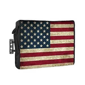 Outdoor TV Cover – American Flag Waterproof and Weatherproof 30″-32″ LCD Movable Shield TV Display Screen Protector Outside Television Covers