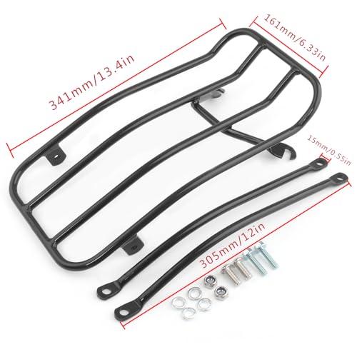 Motorcycle Luggage Rack Motorbike Pannier Rack for Triumph Bonneville T100 Bobber 2017-2020 Upgrade Retrofit Accessories