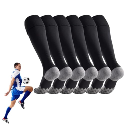 6 Pares Calceta Futbol Compresion Graduada (MX/US, Alfa, Talla única, ADULTO,...