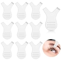 20 Stück Wimpernlifting Zubehör Y Form Wimpernbürste Silikon Wimpern Schildpads Wimpernlift Werkzeug Wimpern Lockenwickler Pads Transparent Wimpernlift-Bürste Lash Lifting Kamm Verlängerung