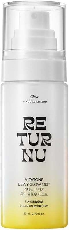 Bruma Facial Vitatone Dewy Glow RETURNU com Niacinamida e Extrato de Tangerina-Verde de Jeju, 80 mL