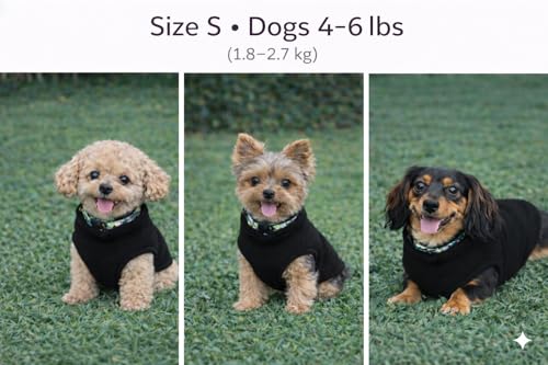Image of JACKO & CO - Fleece Vest Dog Sweater with Leash Ring - Soft, Warm & Lightweight Pullover Coat for Small & Medium Dogs, Puppies & Cats - Cozy Fall /Winter /Spring Pet Jacket (Black, Small 4-6lbs)