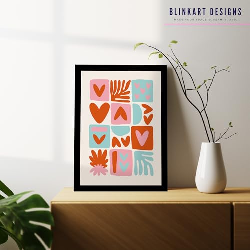 Image of BLINKART Trendy Abstract Wall Art Painting Print Design | Aesthetic Wall Decor Photo Artwork Frame Decoration Hanging For Home Bedroom Living Room Office Wall Decor | T065 | 13x10 Inches