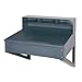 Edsal 650 Steel Wall Mounted Shop Desk with 5 Top and Drawer, 34" Width x 32" Height x 30" Depth, Gray