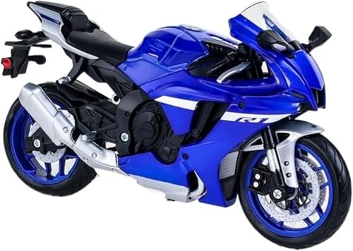 Image of PLUSPOINT Diecast R1 Motorcycle Toy Bike 1:10 Scale Model Vehicles Alloy Simulation Super Bike Also for Car Dashboard Adult Alloy Motorbike Toy Simulation Model Vehicle Toy Street Machine Kids Gift