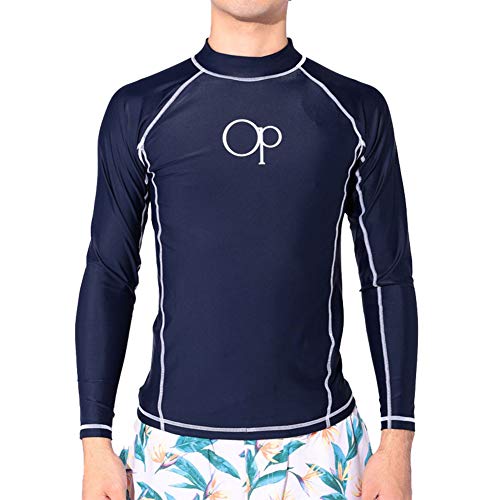 [オーシャンパシフィック] MENSﾜﾝﾎﾟｲﾝﾄﾛｺﾞ長袖ﾗｯｼｭｶﾞｰﾄﾞ 519470 メンズ NVY 日本 M (日本サイズM相当)