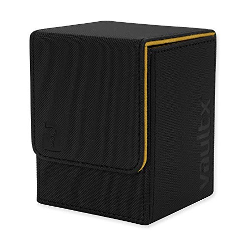 Vault X Premium eXo-Tec Deck Box - Large Size for 100+ Sleeved Cards - PVC Free Card Holder for TCG (Electric Yellow)