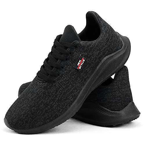 Tênis Sapatofran Caminhada Urbano Super Leve Conforto (40, PRETO)