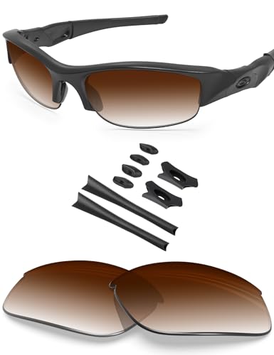 Image of BLAZERBUCK Replacement Lenses & Sock Kit for Oakley Flak Jacket OO9008 Sunglass