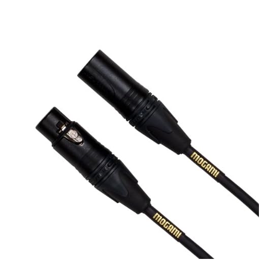 Mogami Gold STUDIO-03 XLR Microphone Cable, XLR-Female to XLR-Male, 3-Pin, Gold Contacts, Straight Connectors, 3 Foot