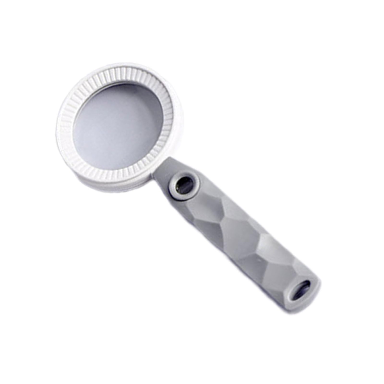 Handheld Magnifier with High Magnification Glass Lenses Ergonomic Grip Magnifier for Reading Inspection Jewelry Anti Slip Grip