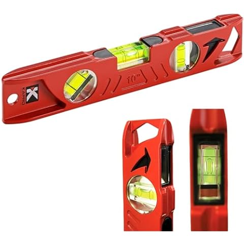 Kapro - 923 Professional Cast Aluminum Torpedo Level - Features Dual-View Plumb Site - Magnetic - VPA Tested Cover