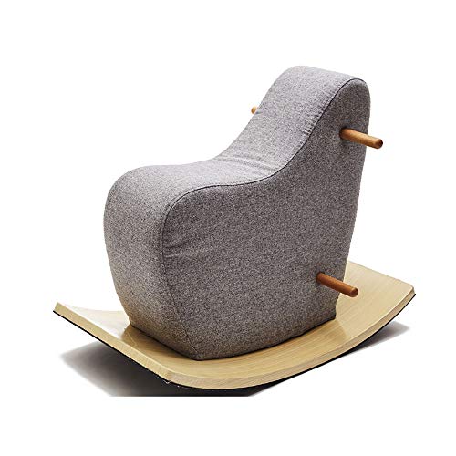 NXYJD Hochwertige Holzpuppen Schaukelpferd Baby reiten EIN Spielzeug Schaukelholzpferd für Kinderzimmerzubehör (Color…
