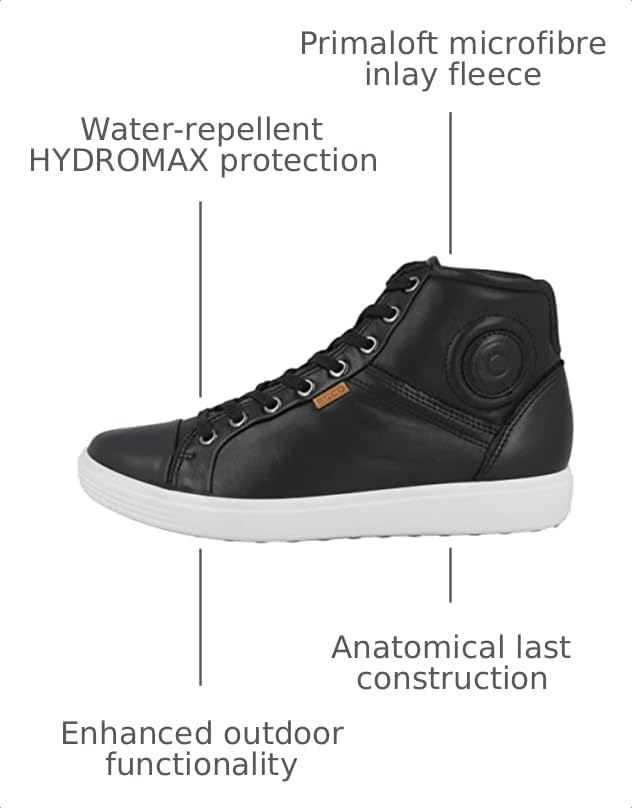 Image of Ecco Footwear Womens Soft VII High Top Ankle Bootie