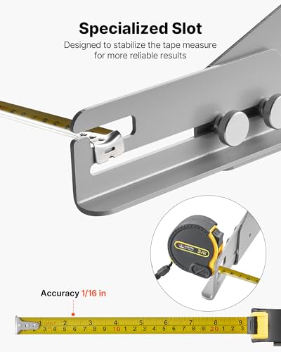 Image of VEVOR Wheel Alignment Tool, 2 PCS Carbon Steel Heavy Duty Toe & Camber Alignment Plates with Digital Angle Finder, 2 Measuring Tapes, Accurate Automotive Wheel Tools for Home Use, Fits Car Truck SUV