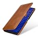Produktbild StilGut Lederhülle für Huawei Mate 20 Book Type, Cognac mit Clip
