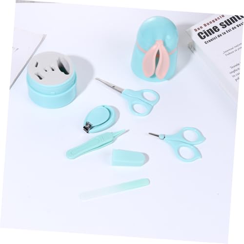 Baby Nail Care Set with Clippers and File, 5 Piece Blue - Image 4