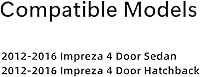 Vista 2 de Vidrio de la puerta delantera del lado derecho del pasajero compatible con modelos Subaru Impreza 2012-2016