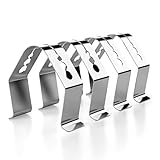 dibay Upgraded Grill Probe Clip Thermometer Probe Clips for Ambient Temperature Reading Meat Thermometer Probe Holder for BBQ Smoker Oven Grill Universal 3 Holes/4 Pack