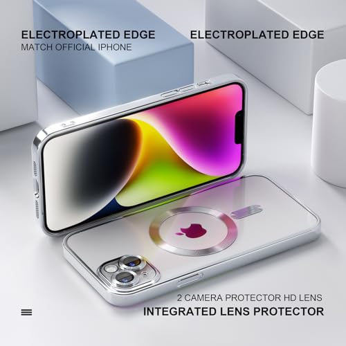 Image of Misea Magnetic for iPhone 14 Case Compatible with MagSafe Silver