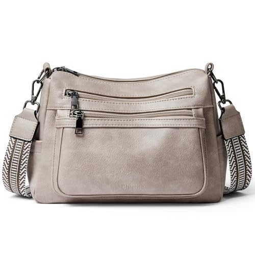Image of Bluome Crossbody Purses for Women, Medium Large Faux Leather Crossbody Bags Lightweight Sling Bag Shoulder Handbags