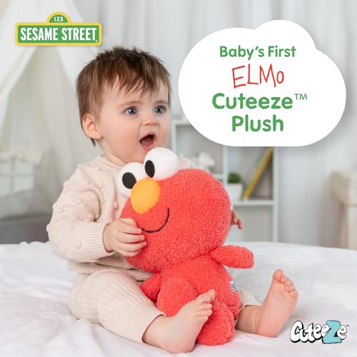 Image of Kids Preferred Sesame Street Elmo Baby's First Plush Stuffed Animal for Babies and Infants - 12 Inch Plush