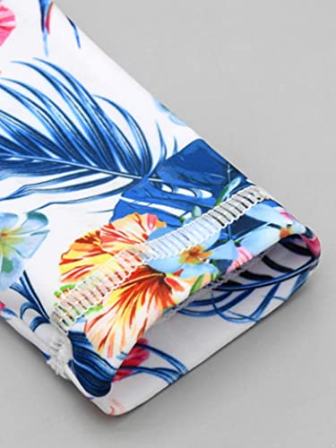 Kids Girls 2 Piece Swimsuit Floral Print Rash Guard Shirts with Long Pants Sunsuit UV Protection Swimwear4