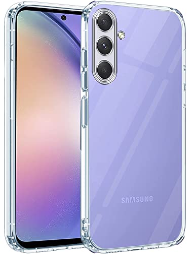 Image of Jkobi Back Cover for Samsung Galaxy A54 5G (Silicone Clear Shockproof Case with Camera Protection | Soft and Flexible | Transparent)