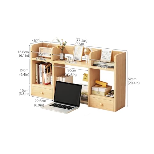 Rack de bureau MDF robuste avec espace de support de moniteur