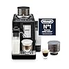 De’Longhi Rivelia - Perfetto Automatic Coffee Machine with LatteCrema Automatic Milk Frothing, 16 One-Touch Drinks, Colour Touch Display, Interchangeable Hoppers, Black (EXAM440.55.B)