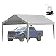 VEVOR Carport-Garagenzelt, 3 x 6 m, Garagendachzelt, wasserdicht und UV-geschützt, einfache Installation mit Spanngurten, Grau (nur Dachabdeckung, Rahmen Nicht im Lieferumfang enthalten)