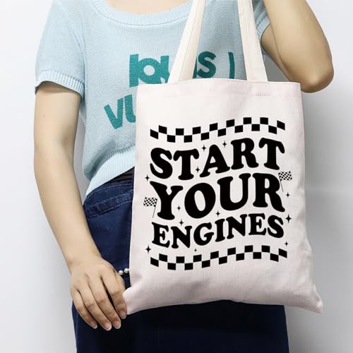 Bolsa Tote para Compras con Bandera a Cuadros miniatura 2