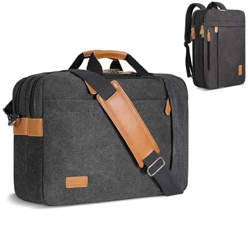 Sac à bandoulière pour ordinateur portable 17-17.3 pouces convertible homme