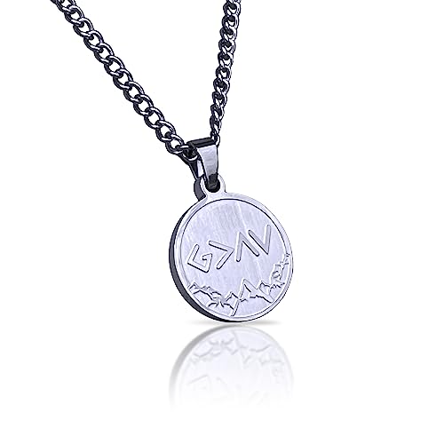Elite Athletic Gear God Is Greater Than The Highs and Lows Pendant With Chain Necklace - Stainless Steel