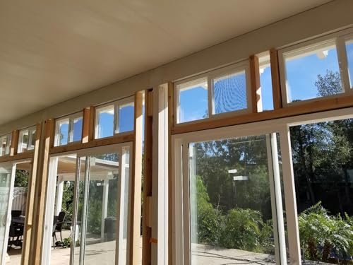 Ventana corrediza para sótano marco de aluminio blanco de repuesto 35 x 19 8