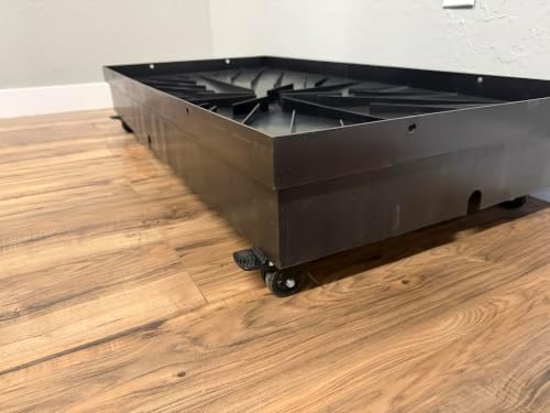 Quick and Clean 2' x 4' Basic Dog Potty Station with SmartDrain Wastewater System β Artificial Grass Indoor & Outdoor Dog Potty, Automatic Liquid Removal, Locking Casters, No Floor Drain Required - 4