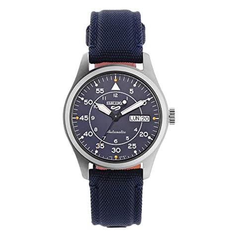 Seiko 5 Sports Military 'Flieger' Automatic Blue Dial Blue Strap SRPH31K1 Cover