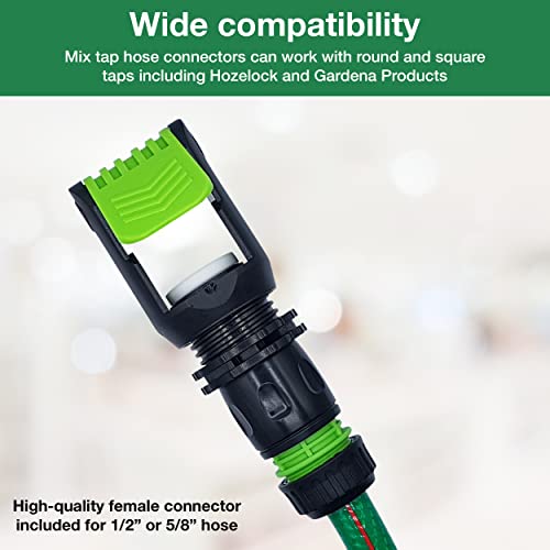 Tap Connector Adapter Mixer Indoor and Outdoor, Black / Green - Image 4