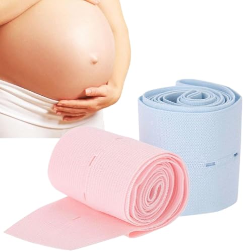 RTRTGS 2 piezas monitoreo cardíaco, cinta fetal, cinturón de vendaje, banda para soporte de embarazo, doppler fetal, para escuchar latido fetal, con diseño de broches, para uso de mujeres embarazadas