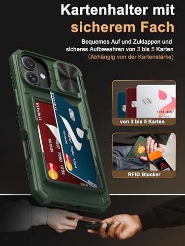 Coque robuste iPhone 16 Plus 6.7 pouces 2024 étui vert antichoc anti-rayures - 3