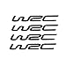 4 pz/set World Cross Country Rally WRC Modificato Adesivi Per Auto Adesivi Riflettenti Personalità Maniglia Della Porta Polso