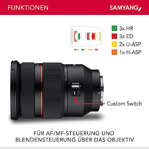 Samyang AF 24-70mm F2,8 FE Objektiv für Sony E-Mount