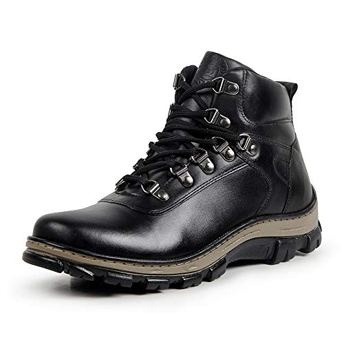 Bota Coturno Adventure Masculina Stefanini Couro Legítimo Preto (42)