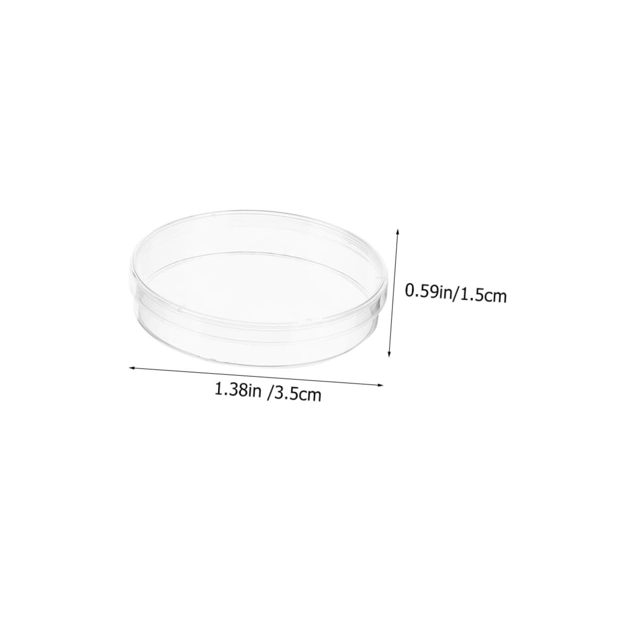 Cabilock 10Pcs Plastic Dishes with Lid Tissue Culture Plates for Science Experiments Lab Supplies for Biology Projects and Cell Culture
