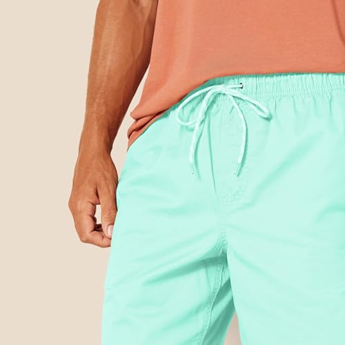 Image of Amazon Essentials Men's 8 inch Inseam Relaxed-Fit Cotton Drawstring Pull-On Walk Shorts, Summer-Weight