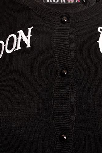 Ro Rox Moon Child Cardigan Wicca Rockabilly Embroidery Knitted Long Sleeve4
