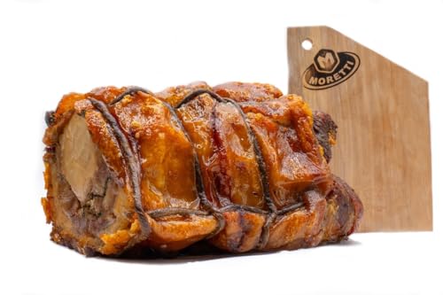 Moretti® Porchetta di Ariccia IGP sous vide | Croustillante à l'extérieur | Produit typique | Sans gluten | Sans conservateurs | Viande de porc italienne...