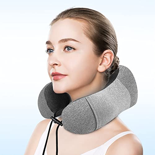 Newaner Comfy Coussin De Voyage Coussin Avion Coussin Voiture Oreiller De Voyage A Memoire De Forme Coussin De Voyage Oreiller De Voyage Coussin Voyage Adulte Gris