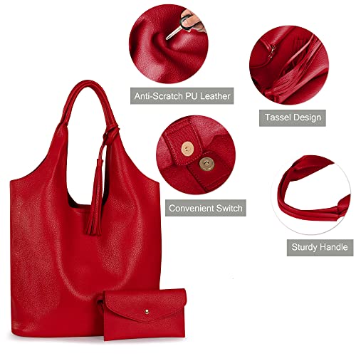 Image of Montana West Slouchy Hobo Bags for Women Soft Designer Shoulder Purses Ladies Top Handle Handbag